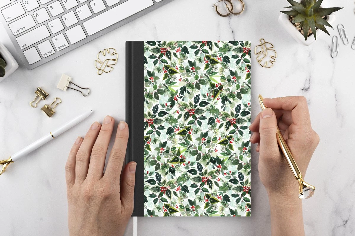 Carnet - Cahier - Noël - Aquarelle - Gui - Carnet - Taille A5 - Bloc-notes - Noël - Cadeau - Cadeau De Noël Pour Hommes, Femmes Et Enfants 5 Carnet - Cahier - Noël - Aquarelle - Gui - Carnet - Taille A5 - Bloc-notes - Noël - Cadeau - Cadeau De Noël Pour Hommes, Femmes Et Enfants – Image 3