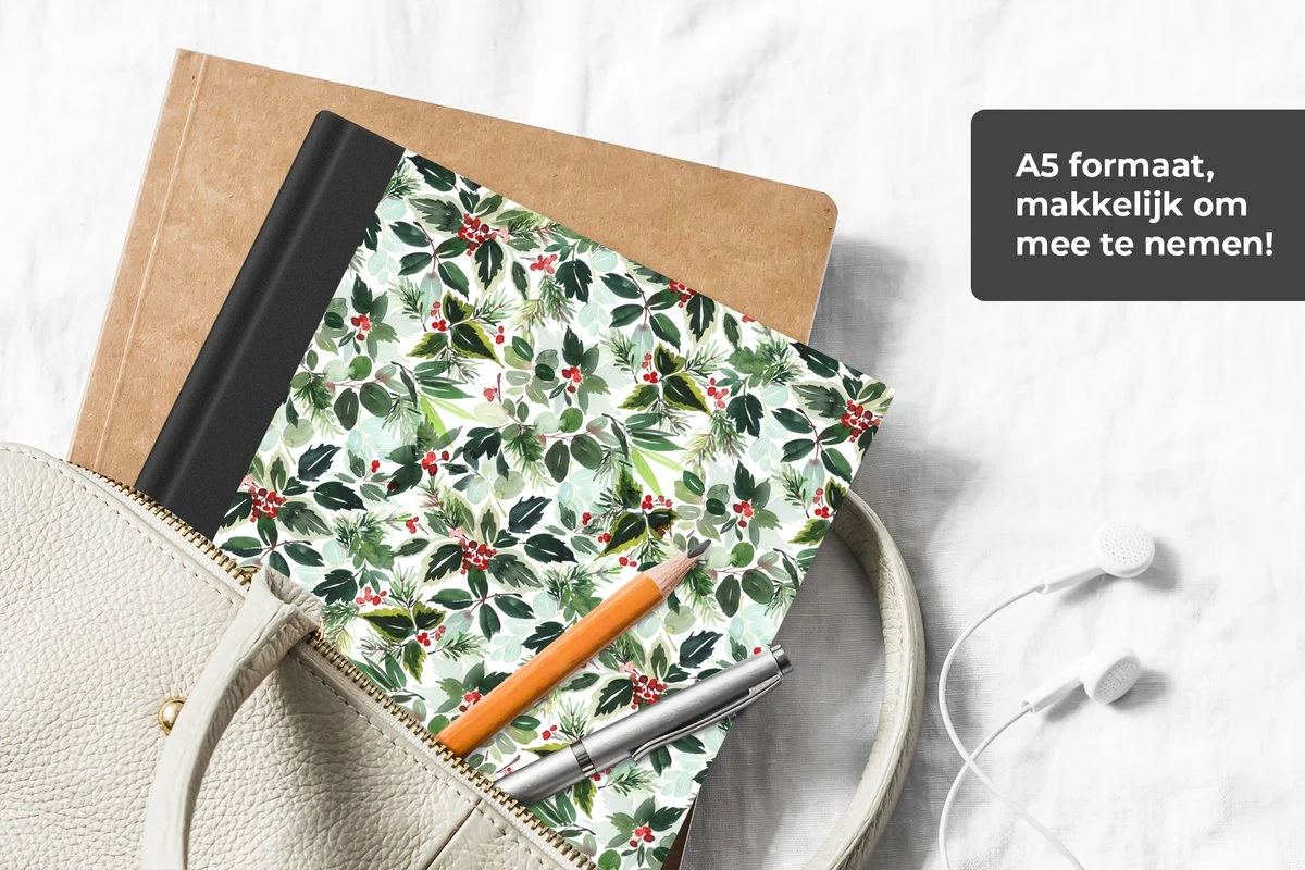 Carnet - Cahier - Noël - Aquarelle - Gui - Carnet - Taille A5 - Bloc-notes - Noël - Cadeau - Cadeau De Noël Pour Hommes, Femmes Et Enfants 6 Carnet - Cahier - Noël - Aquarelle - Gui - Carnet - Taille A5 - Bloc-notes - Noël - Cadeau - Cadeau De Noël Pour Hommes, Femmes Et Enfants – Image 4