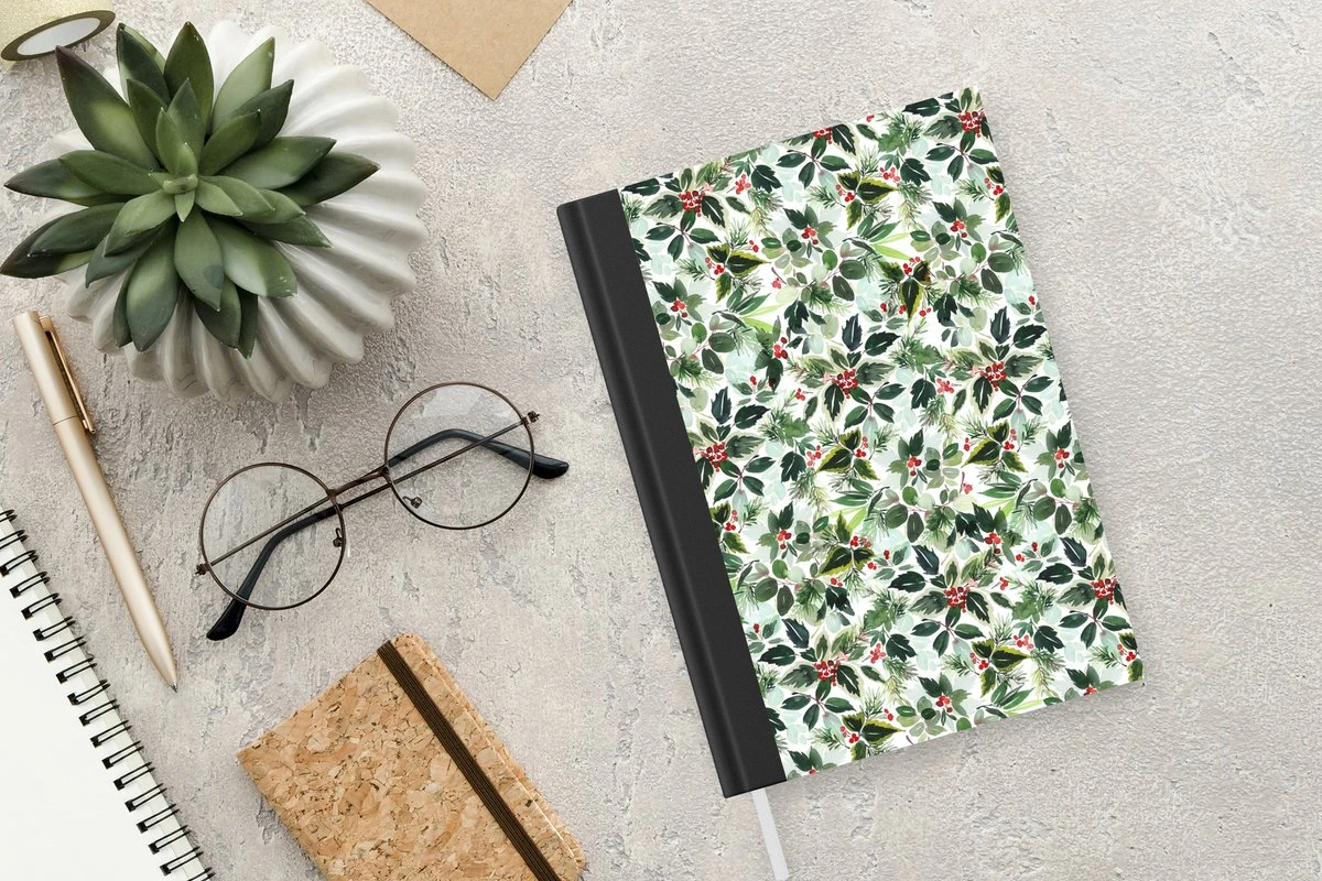 Carnet - Cahier - Noël - Aquarelle - Gui - Carnet - Taille A5 - Bloc-notes - Noël - Cadeau - Cadeau De Noël Pour Hommes, Femmes Et Enfants 7 Carnet - Cahier - Noël - Aquarelle - Gui - Carnet - Taille A5 - Bloc-notes - Noël - Cadeau - Cadeau De Noël Pour Hommes, Femmes Et Enfants – Image 5