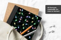 Carnet - Cahier - Guirlande Lumineuse - Noël - Pastel - Motifs - Carnet - Format A5 - Bloc-notes - Noël - Cadeau - Cadeau De Noël Homme, Femme Et Enfant -Decoris Boutique 1200x800 614