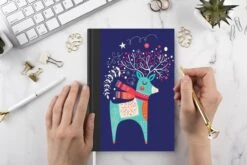Cahier - Carnet D'écriture - Renne - Noël - Hiver - Décorations De Noël - Carnet - Format A5 - Bloc-notes - Noël - Cadeau - Cadeau De Noël Homme, Femme Et Enfant -Decoris Boutique 1200x800 629