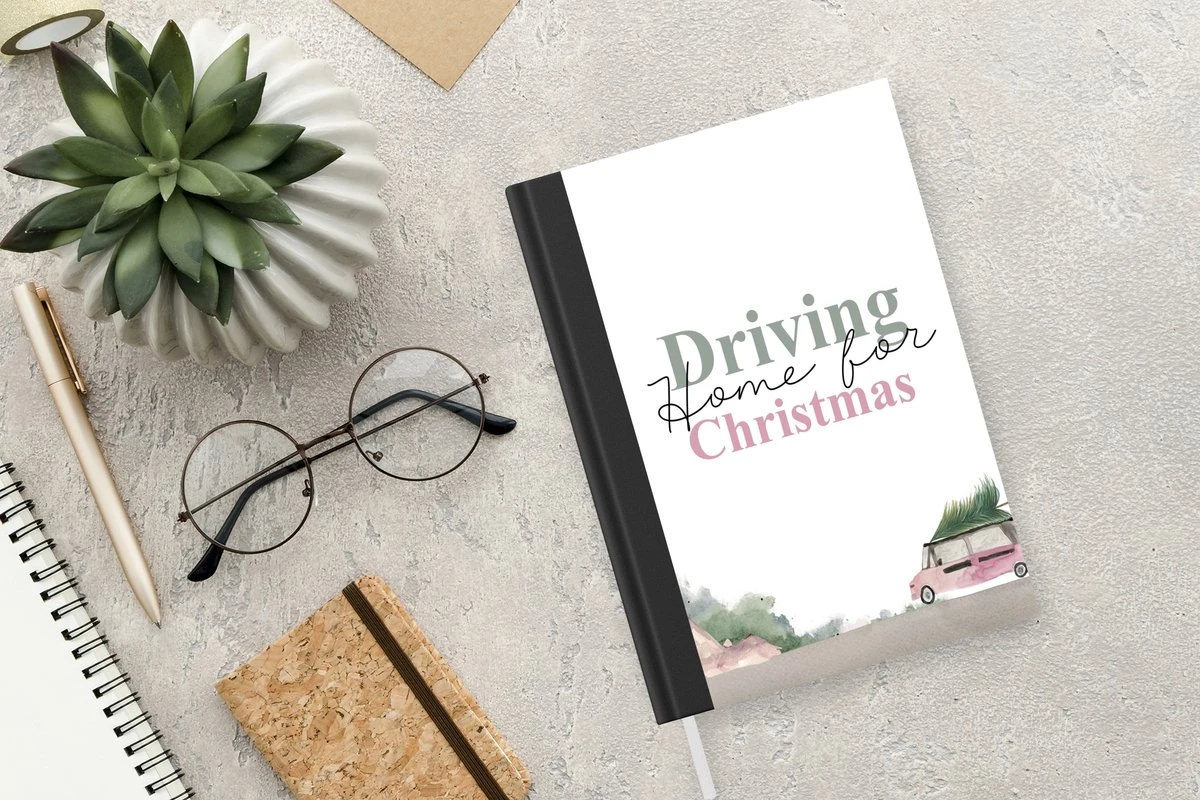 Carnet - Cahier - Noël - Citations - Conduire à La Maison Pour Noël - Proverbes - Aquarelle - Carnet - Format A5 - Bloc-notes - Noël - Cadeau - Cadeau De Noël Pour Hommes, Femmes Et Enfants 4 Carnet - Cahier - Noël - Citations - Conduire à La Maison Pour Noël - Proverbes - Aquarelle - Carnet - Format A5 - Bloc-notes - Noël - Cadeau - Cadeau De Noël Pour Hommes, Femmes Et Enfants – Image 2