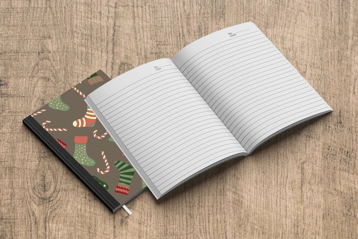 Carnet - Cahier - Canne En Bonbon - Motif - Noël - Carnet - Format A5 - Bloc-notes - Noël - Cadeau - Cadeau De Noël Pour Hommes, Femmes Et Enfants 7 Carnet - Cahier - Canne En Bonbon - Motif - Noël - Carnet - Format A5 - Bloc-notes - Noël - Cadeau - Cadeau De Noël Pour Hommes, Femmes Et Enfants – Image 5