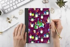 Carnet - Carnet D'écriture - Pingouin - Noël - Feux D'artifice - Hiver - Design - Carnet - Format A5 - Bloc-notes - Noël - Cadeau - Cadeau De Noël Homme, Femme Et Enfant -Decoris Boutique 1200x800 690