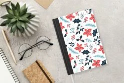 Carnet - Cahier - Hiver - Fleurs - Noël - Motifs - Carnet - Format A5 - Bloc-notes - Noël - Cadeau - Cadeau De Noël Pour Hommes, Femmes Et Enfants -Decoris Boutique 1200x800 702