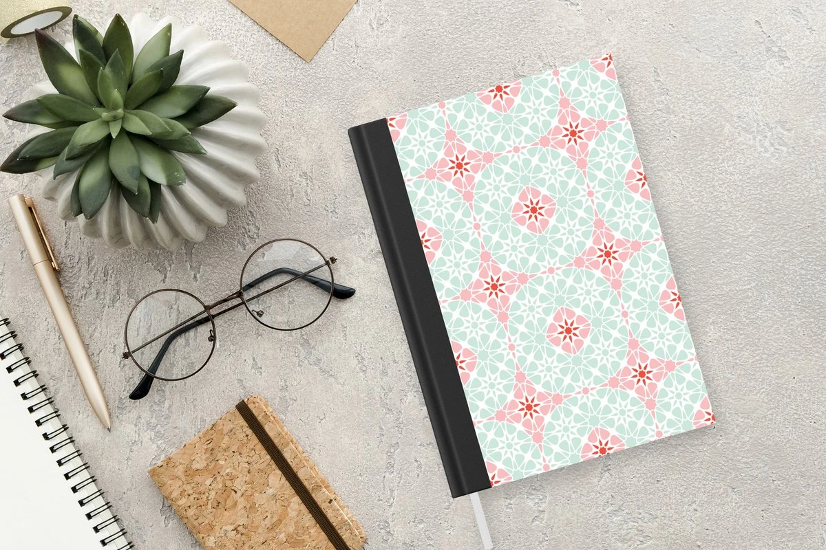 Carnet - Carnet D'écriture - Fleurs - Etoiles - Hiver - Design - Carnet - Format A5 - Bloc-notes - Noël - Cadeau - Cadeau De Noël Homme, Femme Et Enfant 4 Carnet - Carnet D'écriture - Fleurs - Etoiles - Hiver - Design - Carnet - Format A5 - Bloc-notes - Noël - Cadeau - Cadeau De Noël Homme, Femme Et Enfant – Image 2