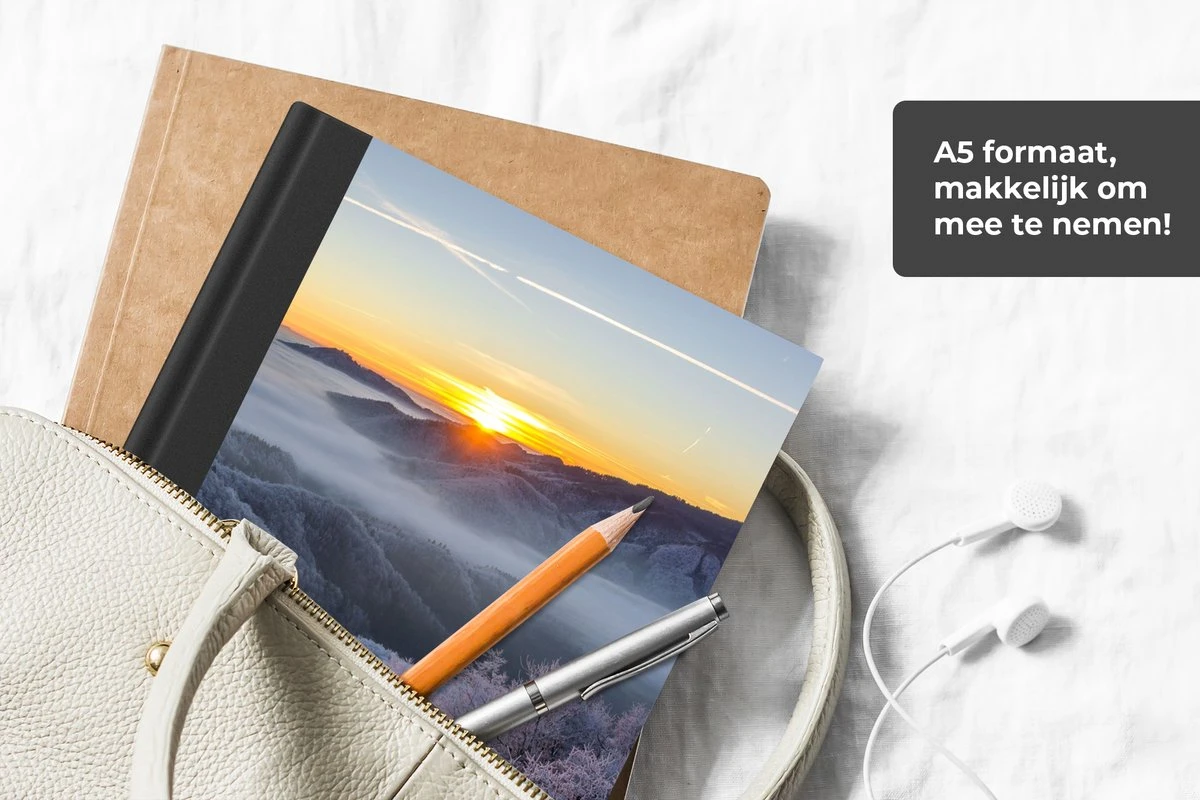 Carnet - Cahier - Hiver - Montagnes - Soleil - Soir - Carnet - Format A5 - Bloc-notes - Noël - Cadeau - Cadeau De Noël Pour Hommes, Femmes Et Enfants 8 Carnet - Cahier - Hiver - Montagnes - Soleil - Soir - Carnet - Format A5 - Bloc-notes - Noël - Cadeau - Cadeau De Noël Pour Hommes, Femmes Et Enfants – Image 6