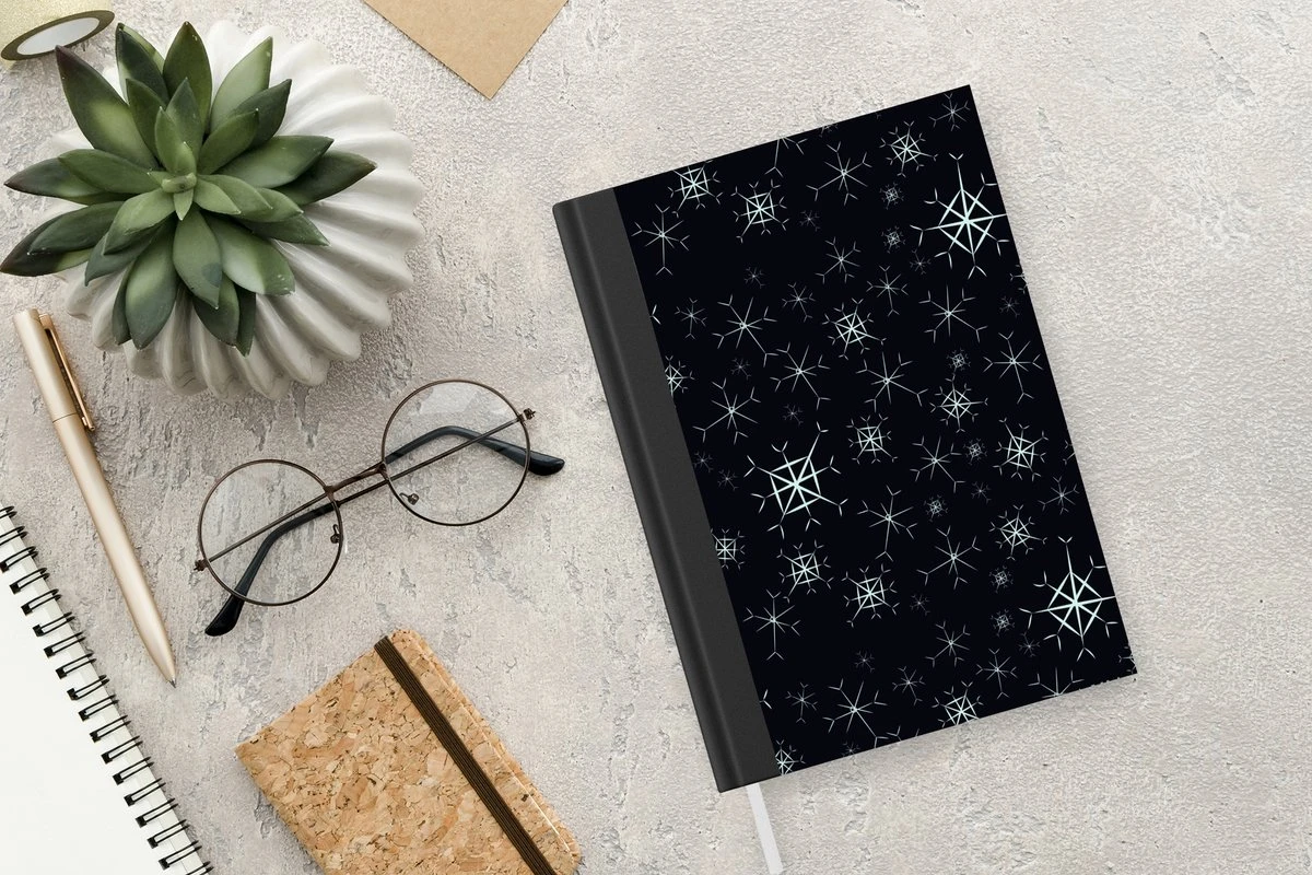 Carnet - Cahier - Hiver - Flocon De Neige - Motif - Carnet - Taille A5 - Bloc-notes - Noël - Cadeau - Cadeau De Noël Pour Hommes, Femmes Et Enfants 5 Carnet - Cahier - Hiver - Flocon De Neige - Motif - Carnet - Taille A5 - Bloc-notes - Noël - Cadeau - Cadeau De Noël Pour Hommes, Femmes Et Enfants – Image 3