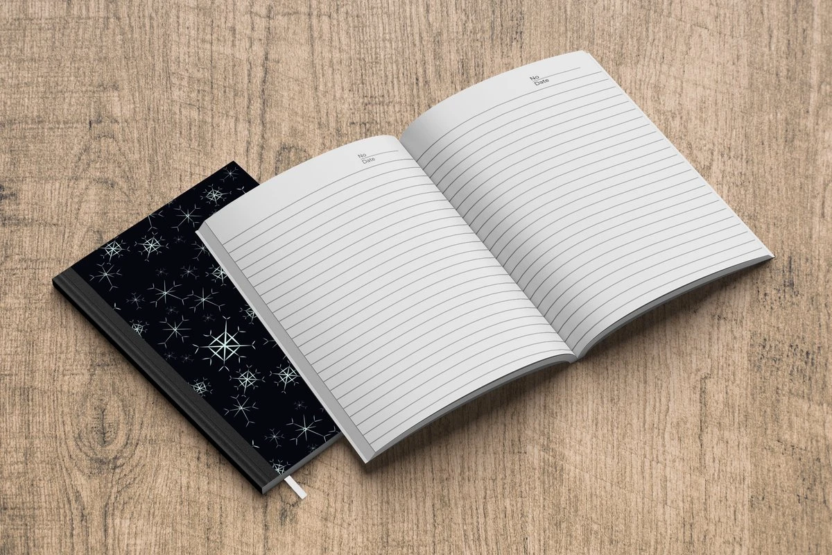 Carnet - Cahier - Hiver - Flocon De Neige - Motif - Carnet - Taille A5 - Bloc-notes - Noël - Cadeau - Cadeau De Noël Pour Hommes, Femmes Et Enfants 6 Carnet - Cahier - Hiver - Flocon De Neige - Motif - Carnet - Taille A5 - Bloc-notes - Noël - Cadeau - Cadeau De Noël Pour Hommes, Femmes Et Enfants – Image 4