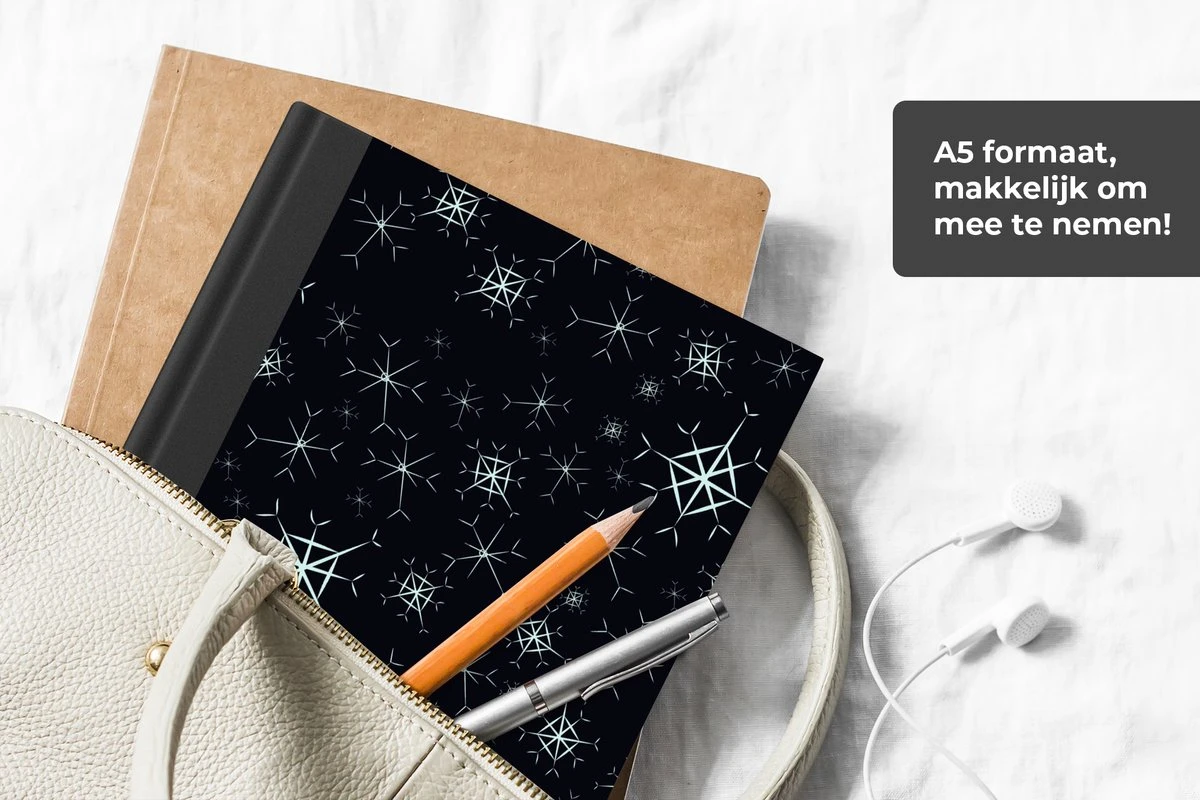 Carnet - Cahier - Hiver - Flocon De Neige - Motif - Carnet - Taille A5 - Bloc-notes - Noël - Cadeau - Cadeau De Noël Pour Hommes, Femmes Et Enfants 7 Carnet - Cahier - Hiver - Flocon De Neige - Motif - Carnet - Taille A5 - Bloc-notes - Noël - Cadeau - Cadeau De Noël Pour Hommes, Femmes Et Enfants – Image 5