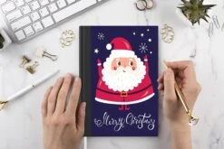 Carnet - Cahier D'écriture - Père Noël - Noël - Citations - Joyeux Noël - Neige - Carnet - Format A5 - Bloc-notes -Decoris Boutique 1200x800 826