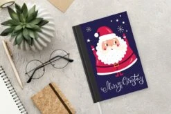 Carnet - Cahier D'écriture - Père Noël - Noël - Citations - Joyeux Noël - Neige - Carnet - Format A5 - Bloc-notes -Decoris Boutique 1200x800 827
