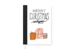 Cahier - Cahier D'écriture - Proverbes - Citations - 'Joyeux Noël à Tous' - Cahier - Format A5 - Bloc-notes - Cadeaux De Sinterklaas - Distribution De Cadeaux Pour Les Enfants - Cadeaux De Chaussures - Petits Cadeaux
