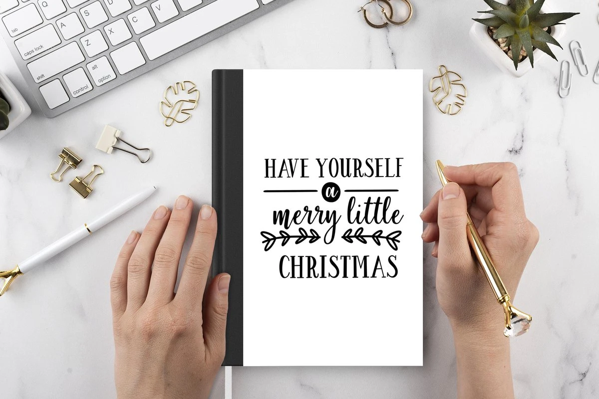 Carnet - Carnet D'écriture - Citation De Noël Passez Un Joyeux Petit Noël - Carnet - Format A5 - Bloc-notes - Noël - Cadeau - Cadeau De Noël Pour Hommes, Femmes Et Enfants 4 Carnet - Carnet D'écriture - Citation De Noël Passez Un Joyeux Petit Noël - Carnet - Format A5 - Bloc-notes - Noël - Cadeau - Cadeau De Noël Pour Hommes, Femmes Et Enfants – Image 2