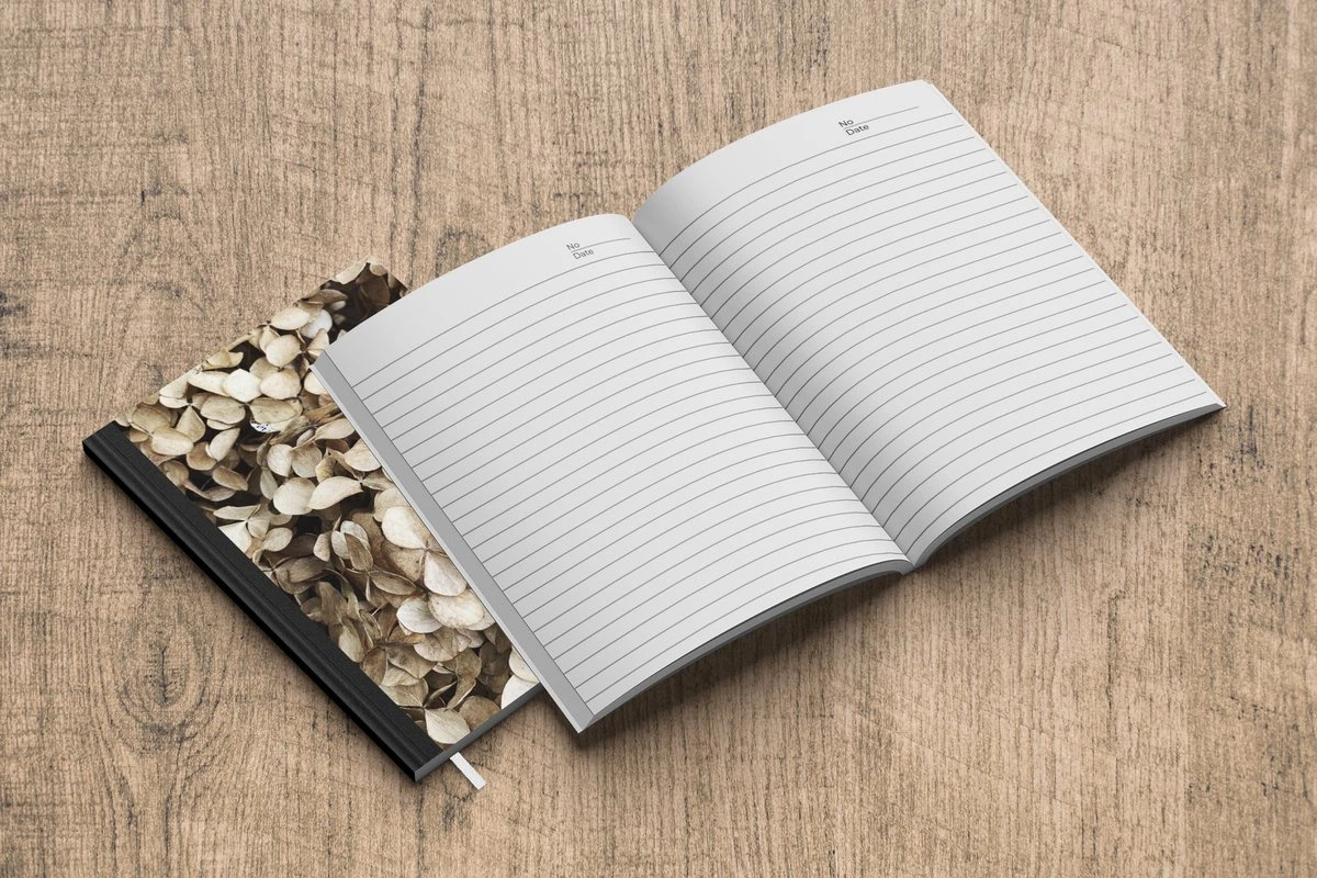 Carnet - Cahier - Fleurs - Hortensia - Marron - Carnet - Format A5 - Bloc-notes - Noël - Cadeau - Cadeau De Noël Pour Hommes, Femmes Et Enfants 8 Carnet - Cahier - Fleurs - Hortensia - Marron - Carnet - Format A5 - Bloc-notes - Noël - Cadeau - Cadeau De Noël Pour Hommes, Femmes Et Enfants – Image 6