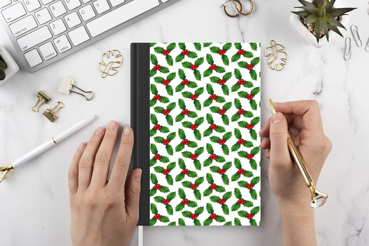 Carnet - Cahier - Motifs - Noël - Gui - Carnet - Taille A5 - Bloc-notes - Noël - Cadeau - Cadeau De Noël Pour Hommes, Femmes Et Enfants 5 Carnet - Cahier - Motifs - Noël - Gui - Carnet - Taille A5 - Bloc-notes - Noël - Cadeau - Cadeau De Noël Pour Hommes, Femmes Et Enfants – Image 3