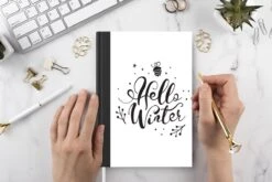 Cahier - Cahier D'écriture - Énonciations - Bonjour L'hiver - Citations - Noël - Cahier - Format A5 - Bloc-notes - Noël - Cadeau - Cadeau De Noël Pour Hommes, Femmes Et Enfants -Decoris Boutique 1200x800 976