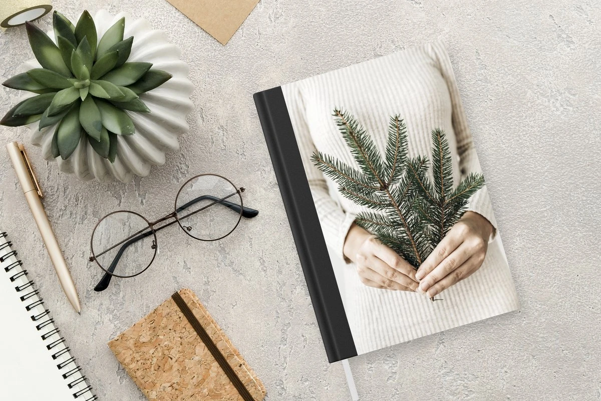 Carnet - Cahier - Pin - Branche - Pull - Carnet - Taille A5 - Bloc-notes - Noël - Cadeau - Cadeau De Noël Pour Homme, Femme Et Enfant 5 Carnet - Cahier - Pin - Branche - Pull - Carnet - Taille A5 - Bloc-notes - Noël - Cadeau - Cadeau De Noël Pour Homme, Femme Et Enfant – Image 3