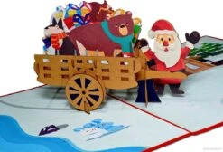 Cartes Pop-up Cartes De Noël - Carte De Noël Père Noël Avec Cadeaux Et Animaux De La Forêt Dans Une Charrette à Bras Carte Pop-up Carte De Voeux 3D 7 Cartes Pop-up Cartes De Noël - Carte De Noël Père Noël Avec Cadeaux Et Animaux De La Forêt Dans Une Charrette à Bras Carte Pop-up Carte De Voeux 3D -Decoris Boutique 1200x815