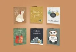 Jolies Cartes De Noël / Cartes D'hiver - 18 Cartes De Vœux Pliées Avec Enveloppe - Carte Postale - Noël - Noël - Vacances - Boule - Souhaits Chaleureux - Hiver - Décembre - 12 Modèles Différents -Decoris Boutique 1200x824 2