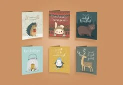 Jolies Cartes De Noël / Cartes D'hiver - 18 Cartes De Vœux Pliées Avec Enveloppe - Carte Postale - Noël - Noël - Vacances - Boule - Souhaits Chaleureux - Hiver - Décembre - 12 Modèles Différents -Decoris Boutique 1200x824 3