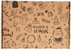 Banzaa Boîte Aux Lettres A5+ Boîtes D'expédition Boîtes Postales FSC Recyclé ‒ 50 Pièces Noël