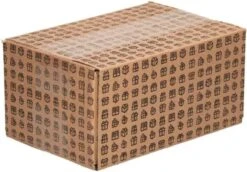 Emballage Cadeau Boîte D'expédition Simple Vague - 18,6 X 12,4 X 8,8 Cm | Coffret De Noël | Boite Cadeau | Boîte-cadeau | Marron -Decoris Boutique 1200x837