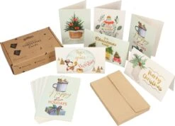 Partizzle 24x Cartes De Noël De Luxe Avec Enveloppes Set - Send Nice Cartes De Vœux - Cartes Postales Noël 2022 - 15x10 Cm 18 Partizzle 24x Cartes De Noël De Luxe Avec Enveloppes Set - Send Nice Cartes De Vœux - Cartes Postales Noël 2022 - 15x10 Cm -Decoris Boutique 1200x865