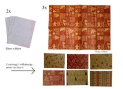 Ensemble D'emballage De Noël -Papier D'emballage De Noël -Papier Cadeau-Emballage Cadeau- Set D'emballage De 26 Pièces- Diverse Types De Papier Et Accessoires- Y Compris Le Coupe-papier. -Decoris Boutique 1200x866