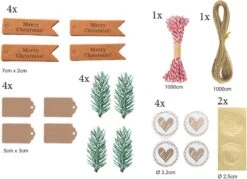 Ensemble D'emballage De Noël -Papier D'emballage De Noël -Papier Cadeau-Emballage Cadeau- Set D'emballage De 26 Pièces- Diverse Types De Papier Et Accessoires- Y Compris Le Coupe-papier. -Decoris Boutique 1200x870