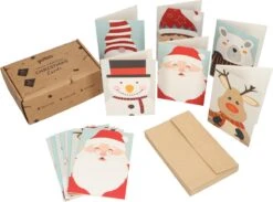 Partizzle 36x Jolies Cartes De Noël Avec Enveloppes Set - Envoyez De Belles Cartes De Cartes De Vœux - Cartes Postales Noël 2022 - 15x10 Cm -Decoris Boutique 1200x888