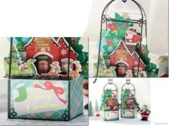 Popcards Cartes Popup - Carte De Noël Lanterne Maison De Noël Père Noël Avec Traîneau Présente Arbre De Noël Neige Carte Pop-up Carte De Voeux 3D 8 Popcards Cartes Popup - Carte De Noël Lanterne Maison De Noël Père Noël Avec Traîneau Présente Arbre De Noël Neige Carte Pop-up Carte De Voeux 3D -Decoris Boutique 1200x893