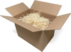 Laine De Bois Naturel 1 Kilo - Matériau De Remplissage Pour Boîtes à Vin, Emballages De Noël, Coffrets Cadeaux Et Paniers De Fruits