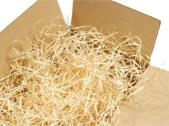 Laine De Bois Naturel 300 Grammes - Matériau De Remplissage Pour Boîtes à Vin, Emballages De Noël, Coffrets Cadeaux Et Paniers De Fruits