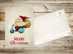 15 Cartes De Noël Rigolotes / Set Avec 5 Adorables Pères Noël / 5 Motifs X 3 = 15 Cartes Postales Au Format A6 (14,8 X 10,5 Cm) / Rétro & Vintage -Decoris Boutique 1200x900 8