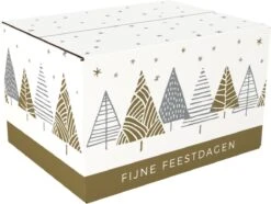 Boîte D'emballage De Noël - Sous Les étoiles - Carton Ondulé - 310x200x140mm - Noël - A - - Value Pack - 5 X 10 Pièces