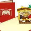 Cartes Pop-up Popcards - Carte De Noël Scène De La Nativité Avec Josef, Marie, L'enfant Jésus, Les Mages, Les Anges Et Les Animaux Carte De Voeux Pop-up -Decoris Boutique 1200x906