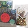 50 Cartes De Noël Doubles De Luxe & 2 Sachets Cadeaux De Noël Gratuits - 2 X 25 Pcs - Feuille - 4 Motifs - Enveloppe Witte - 10 X 10 Cm -Decoris Boutique 1200x907