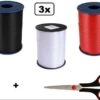 3x Ruban Curling Rouge / Blanc / Noir 5mmx500meter - Ruban Curl Noël Père Noël Décoration Cadeau Rouge Blanc Noir -Decoris Boutique 1200x930 2