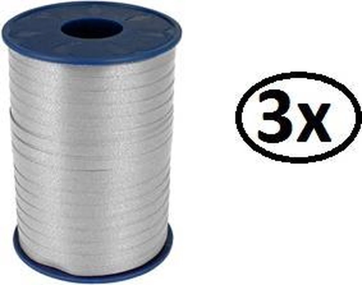 3x Ruban Curl Argent 5mmx400m - Ruban Curl Fête De Noël Argent Métallique 4 3x Ruban Curl Argent 5mmx400m - Ruban Curl Fête De Noël Argent Métallique – Image 2