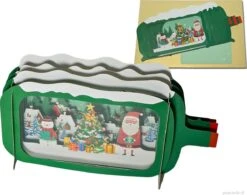 Cartes De Popup Carnet Opérateur - Message Dans Une Bouteille Dans Une Bouteille De Noël Carte De Noël Carte De Voeux Pop - Up