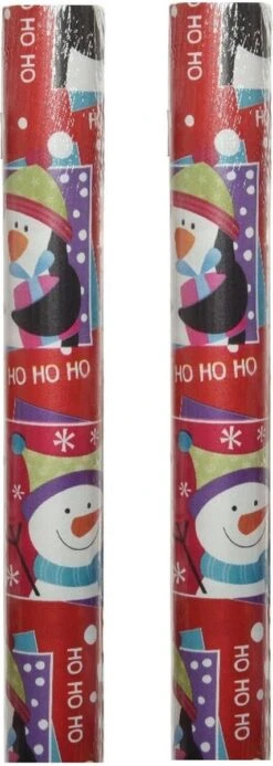 2x Rouleaux De Papier Cadeau De Noël/papier Cadeau Animaux D'hiver 300 X 100 Cm - Rouleaux De Papier Cadeau De Noël -Decoris Boutique 428x1200