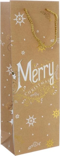 12 Pièces. Sacs De Transport Dorés Robustes Thème Noël Papier (24x18x88)cm | Sac | Sac Cadeau | Sac Cadeau | Emballage | Poignée En Cordon Torsadé -Decoris Boutique 463x1200