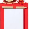 Aimant Avec Bloc-notes Père Noël Et Renne - Aimants - Noël - Décoration De Noël - Bloc-notes - Crayon - Papier - Carton - Rouge - Blanc -Decoris Boutique 591x1200