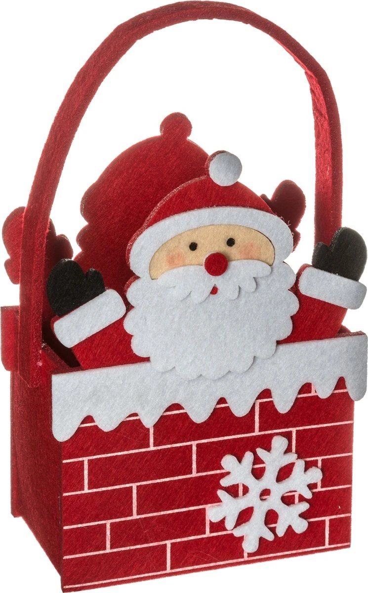 Konges Sløjd Sac De Noël En Feutre Lot De 2 - Sac D'emballage - Sac Cadeau - Feutre - Père Noël - 2 Pièces - H20 Cm 4 Konges Sløjd Sac De Noël En Feutre Lot De 2 - Sac D'emballage - Sac Cadeau - Feutre - Père Noël - 2 Pièces - H20 Cm – Image 2