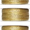 3x Hobby/ Décoration Rubans Décoratifs Or Métallique 3 Mm X 25 Mètres - Noël - Rubans Cadeaux Fils / Cordes - Matériel D'emballage -Decoris Boutique 757x1200 1