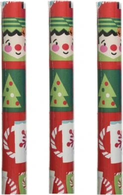 3x Rouleaux De Papier Cadeau De Noël/gobelets En Papier 200 X 70 Cm - Rouleaux De Papier Cadeau De Noël -Decoris Boutique 761x1200 1