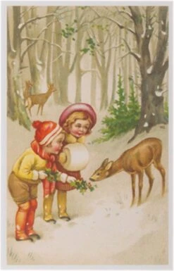 Cartes De Noël Nostalgiques - 8 Pièces - SF - Images Vintage Classiques - Hiver - Neige - Festif - Nouvel An - Cartes De Noël Anciennes Brocante -Decoris Boutique 770x1200 2