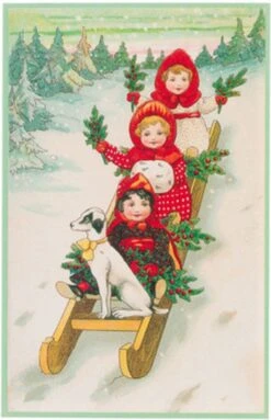 Cartes De Noël Nostalgiques - 8 Pièces - SF - Images Vintage Classiques - Hiver - Neige - Festif - Nouvel An - Cartes De Noël Anciennes Brocante -Decoris Boutique 773x1200 3
