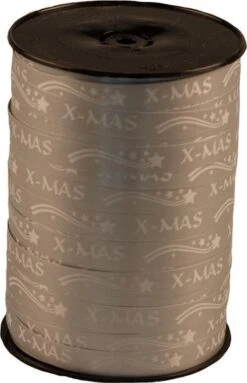 Ruban De Curling De Noël - 10 Mm X 250 Mètres - Argent - Ruban Décoratif - Ruban D'emballage - Ruban Cadeau - Ruban De Décoration